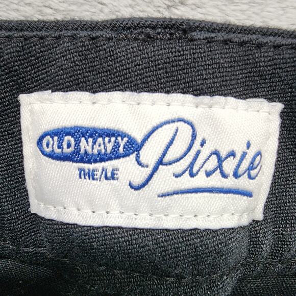 Old Navy Pant Womens 2 Black White Polka Dot Low Rise Pixie Skinny Ankle Stretch - Picture 4 of 9